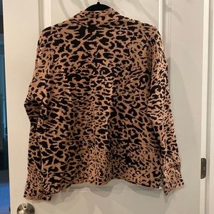 NWT Long sleeve turtleneck cheetah print sweater